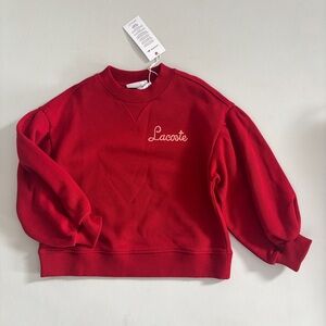 Lacoste Girl’s 4T Ballon Sleeve Sweatshirt